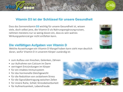 Preview: Vitamin D3+K2 -30 Stk Inhalt