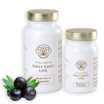 Nahrungsergänzung Acai-Kapseln